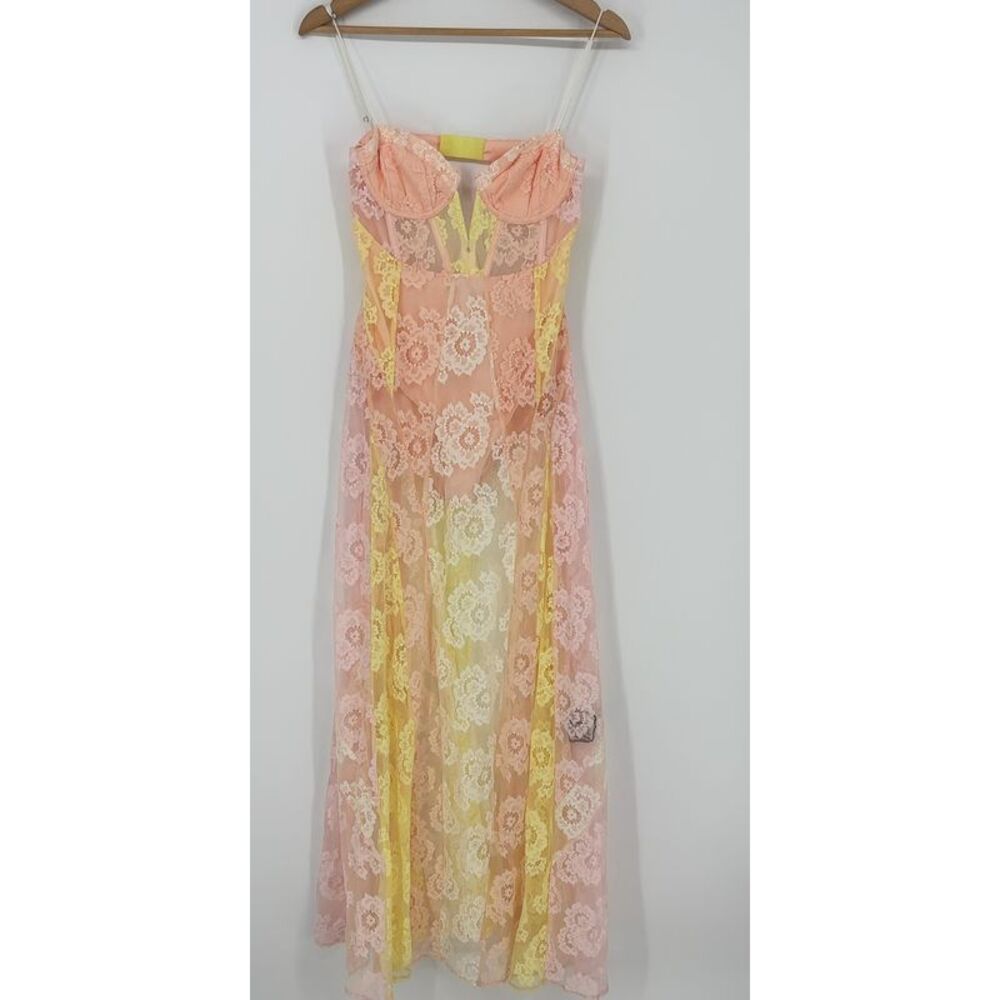 For Love And Lemons Blossom Floral Maxi Dress Size S - Picture 1 of 5